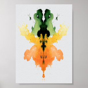 Rorschach Inkblot Test. Kalla mig inte Crazy Poster
