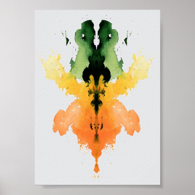 Rorschach Inkblot Test. Kalla mig inte Crazy Poster (Framsidan)