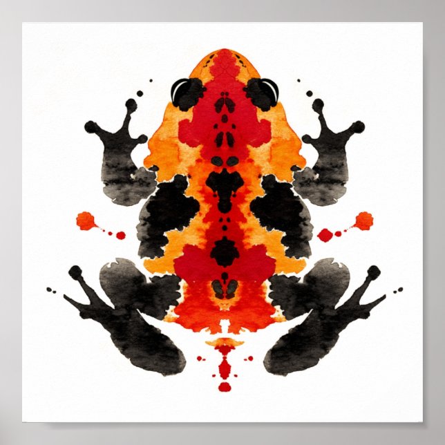 Rorschach Inkblot Test. Kalla mig inte Crazy Poster (Framsidan)