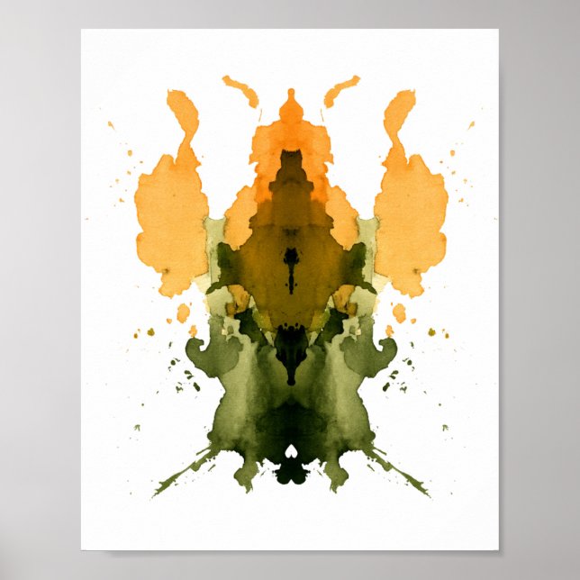 Rorschach Inkblot Test. Kalla mig inte Crazy Poster (Framsidan)