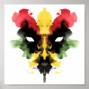 Rorschach Inkblot Test. Kalla mig inte Crazy Poster