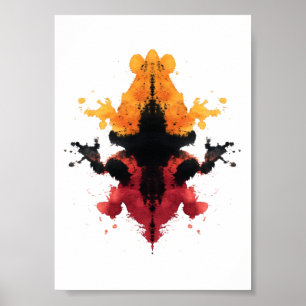 Rorschach Inkblot Test. Kalla mig inte Crazy Poster