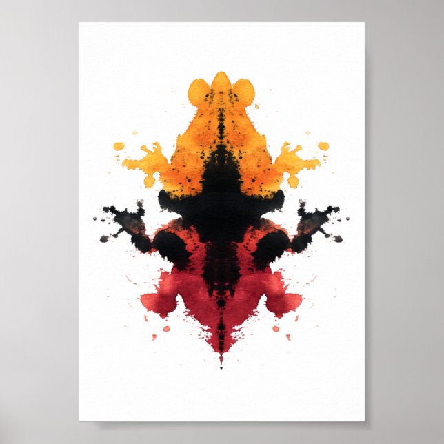 Rorschach Inkblot Test. Kalla mig inte Crazy Poster (Framsidan)