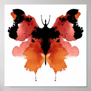 Rorschach Inkblot Test. Kalla mig inte Crazy Poster