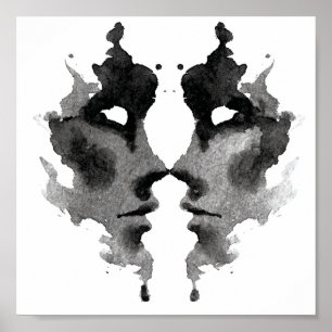 Rorschach Inkblot Test. Kalla mig inte Crazy Poster