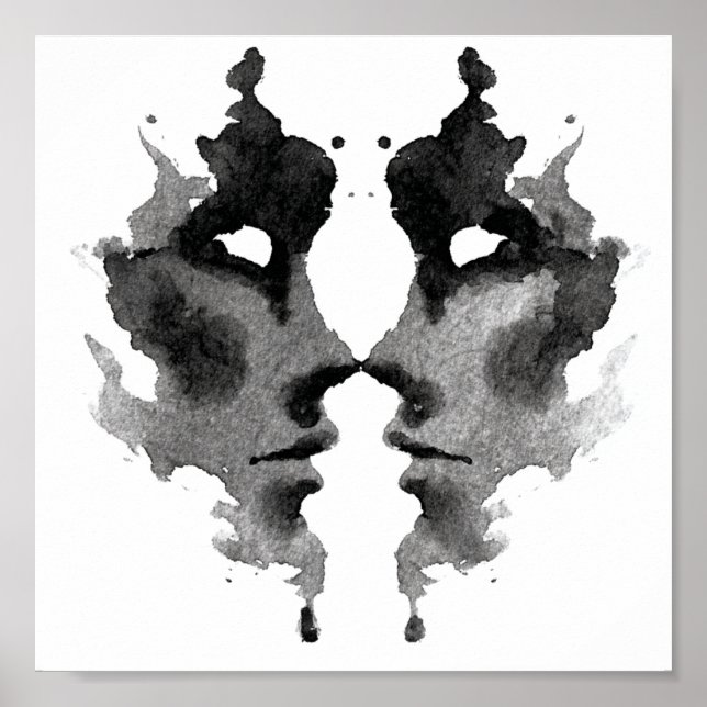 Rorschach Inkblot Test. Kalla mig inte Crazy Poster (Framsidan)