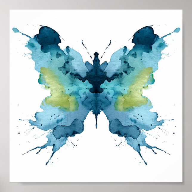 Rorschach Inkblot Test. Kalla mig inte Crazy Poster (Framsidan)