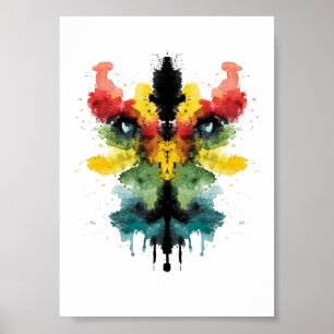 Rorschach Inkblot Test. Kalla mig inte Crazy Poster