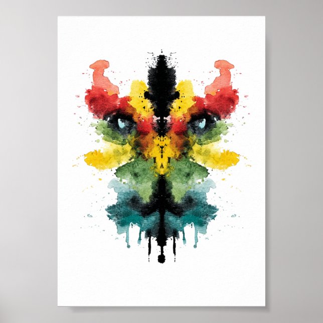 Rorschach Inkblot Test. Kalla mig inte Crazy Poster (Framsidan)
