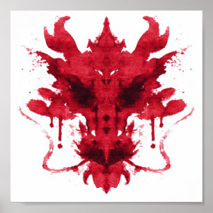 Rorschach Inkblot Test. Kalla mig inte Crazy Poster