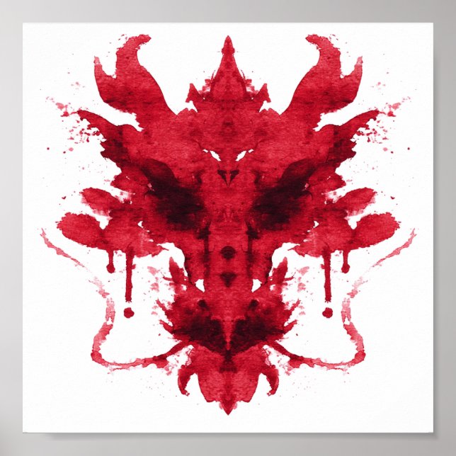 Rorschach Inkblot Test. Kalla mig inte Crazy Poster (Framsidan)