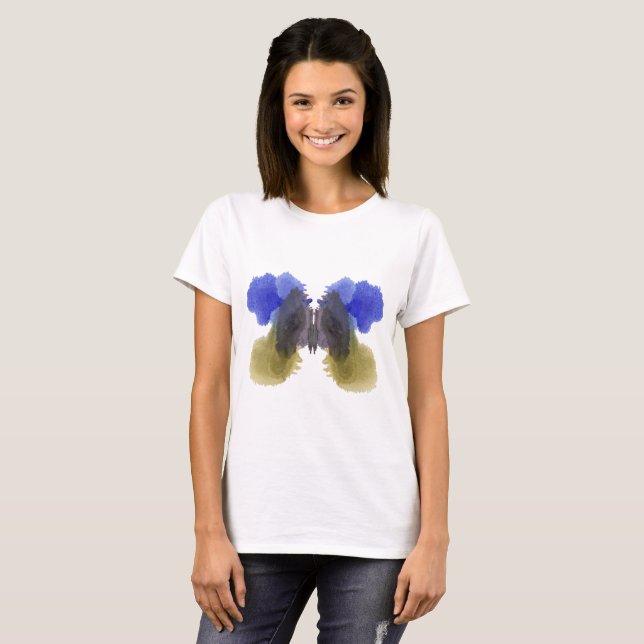 Rorschach Inkblot Test. Kalla mig inte Crazy T-shirt (Hel framsida)