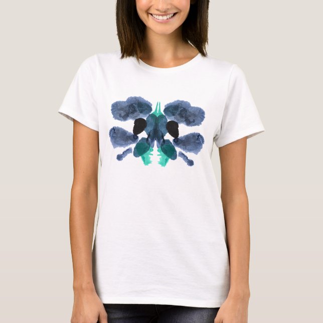 Rorschach Inkblot Test. Kalla mig inte Crazy Tee Shirt (Framsida)