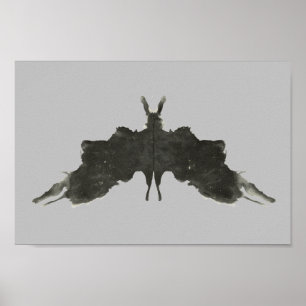 Rorschach Inkblot Test Roligt Art Poster