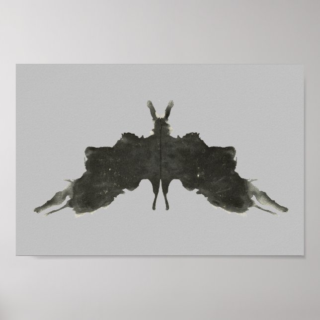 Rorschach Inkblot Test Roligt Art Poster (Framsidan)