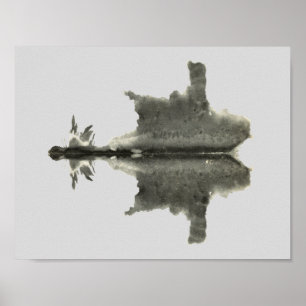 Rorschach Inkblot Test Roligt Art Poster