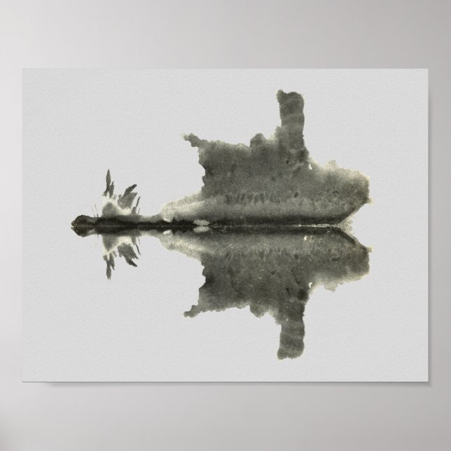 Rorschach Inkblot Test Roligt Art Poster (Framsidan)