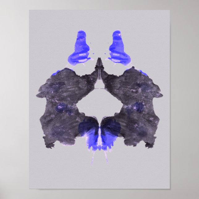 Rorschach Inkblot Test Roligt Art Poster (Framsidan)
