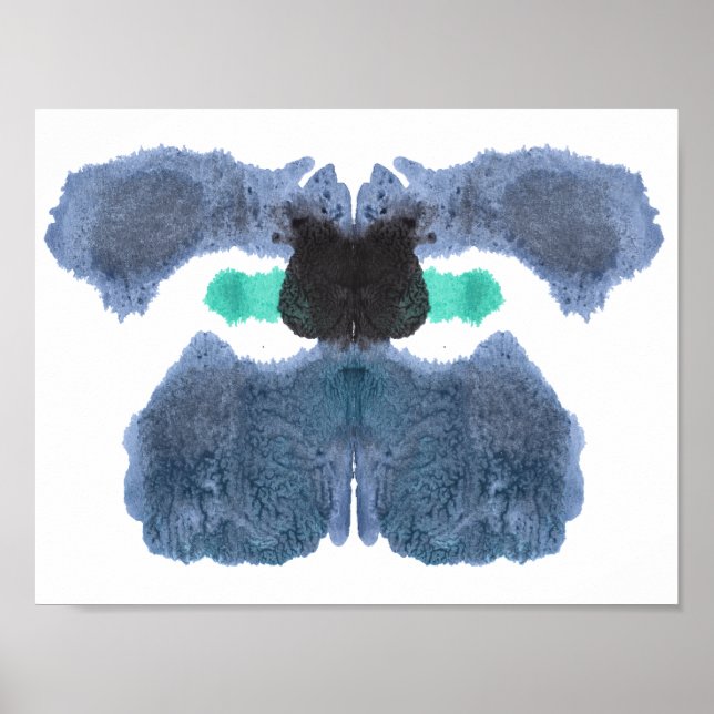 Rorschach Inkblot Test Roligt Art Print Poster (Framsidan)