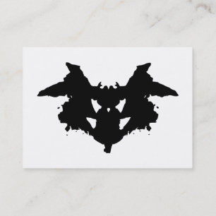 Rorschach Inkblot Visitkort