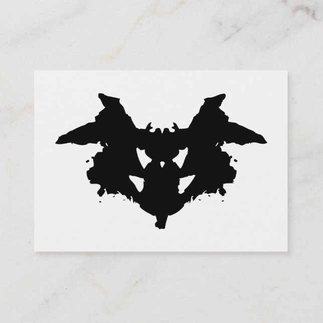 Rorschach Inkblot Visitkort (Baksida)