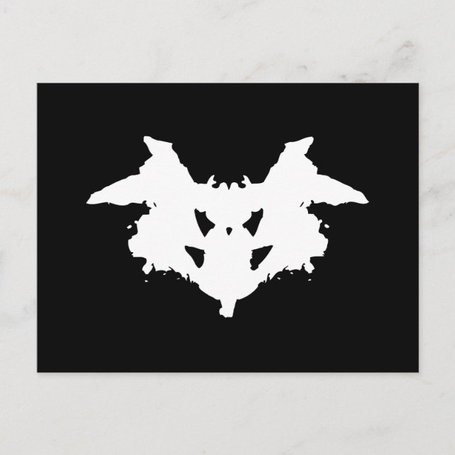 Rorschach Inkblot Vykort (Framsida)