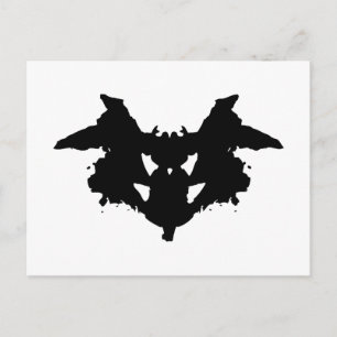 Rorschach Inkblot Vykort