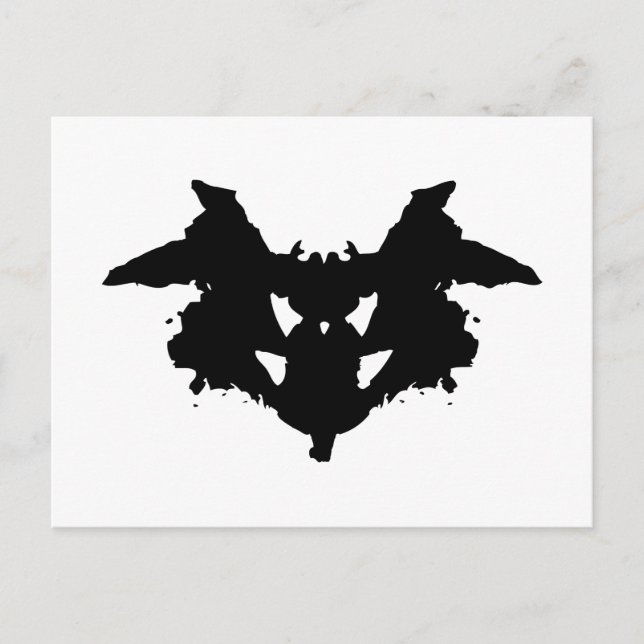 Rorschach Inkblot Vykort (Framsida)