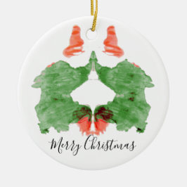 Rorschach InkblotSantas älvor Julgransprydnad Keramik