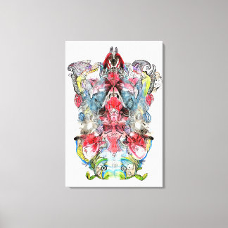 Rorschach Surreal Utsträckt Canvastryck