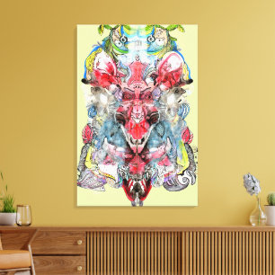 Rorschach Surreal Utsträckt Canvastryck