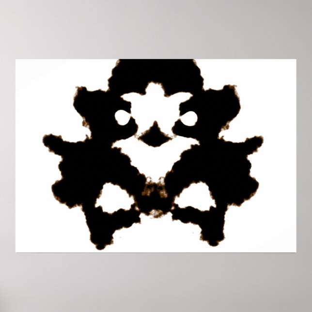 Rorschach test av ett Bläck-kort Poster (Framsidan)