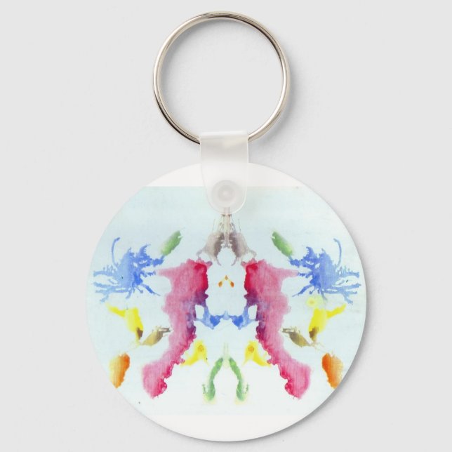 Rorschach Test Bläck Blots Plate 10 Crab Lobster Nyckelring (Framsida)