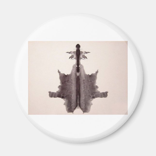 Rorschach Test Bläck Blots Plate 6 Gömmer Skin Mat Magnet (Framsidan)
