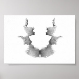 Rorschach Test Bläck Blots Plate 7 Poster