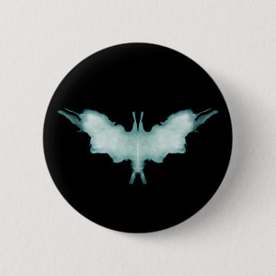 Rorschach Test Inkblot Fladdermus Symbol Knapp