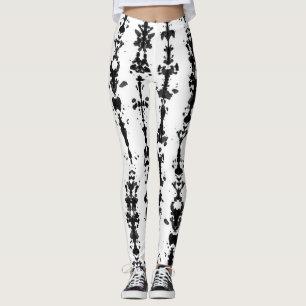 Rorschach testar mönster leggings