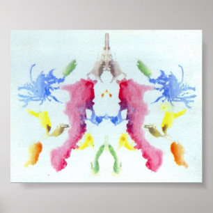 Rorschachen testar bläck som plumpar pläterar 10 poster