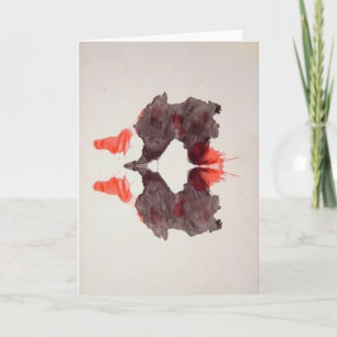 Rorschachen testar bläck som plumpar pläterar 2 kort