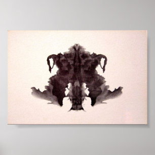 Rorschachen testar bläck som plumpar pläterar 4 poster