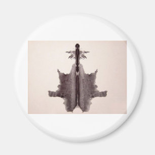 Rorschachen testar bläck som plumpar pläterar 6, magnet