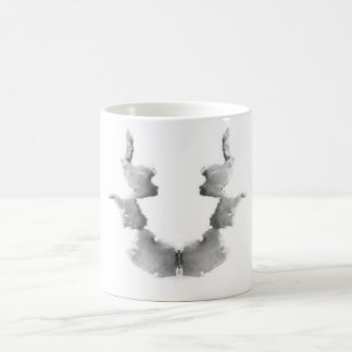 Rorschachen testar bläck som plumpar pläterar 7 kaffemugg