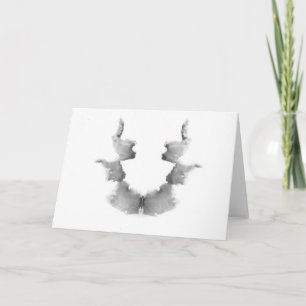 Rorschachen testar bläck som plumpar pläterar 7 kort