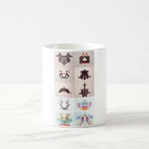 Rorschachen testar bläckplumpar all 10 tallrikar kaffemugg