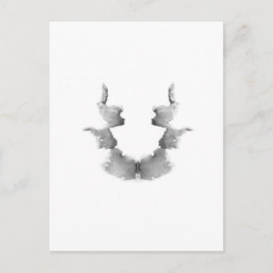 Rorschachtestet Bläckplumpar Bild 7 Huvuden Ansikt Vykort