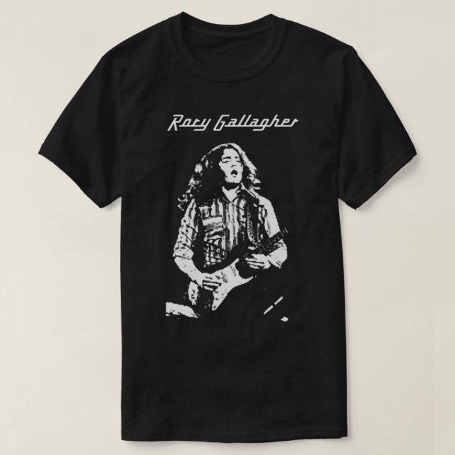 Rory Gallagher - kom ihåg Best Musician Legend Gui T Shirt (Design framsida)