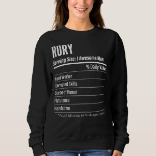 Rory Serve Storlek Nutrition Label Calories T Shirt