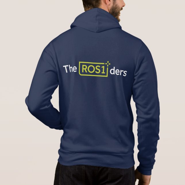 ROS1ders Navy Hoodie Design #1 T Shirt (Baksida)