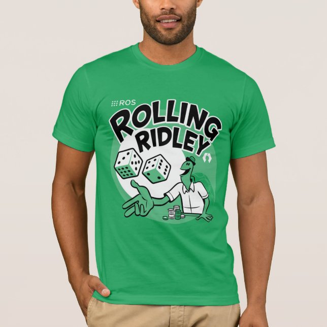 ROS 2 Rolling Ridley T Shirt (Framsida)