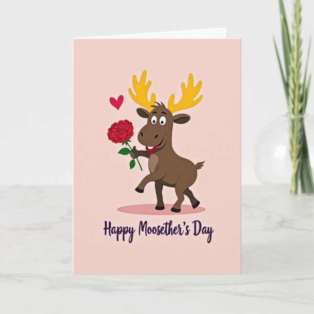 Ros Antler God Mors Dag-kort Kort (Framsida)
